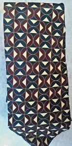 Charleston Tie Geometric Multicolored formal church wedding work funeral - Picture 1 of 6