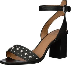 Coach Paige Damen-Sandale mit Nietenabsatz schwarz, Größe: 9,5 M - Bild 1 von 3