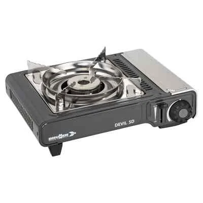 BRUNNER Gaskocher Camping mit Zündsicherung Campingkocher DEVIL SD NG - Indoor