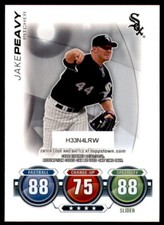 2010 Topps Update Attax Code Cards #NNO Jake Peavy Chicago White Sox