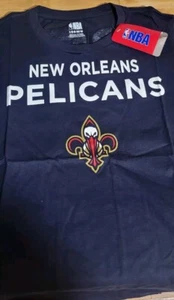 T-shirt blu New Orleans Pelicans 23 Davis Youth taglia Large 14/16 nuova con etichetta - Foto 1 di 5