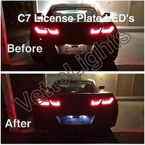 2014+ C7 Corvette conversión de matrícula LED (Stingray y Z06) Plug-N-Play - Imagen 1 de 1
