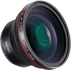 Neewer 58MM 0.43x Professional HD Wide Angle Lens (Macro Portion) for Canon EOS  - Picture 1 of 11