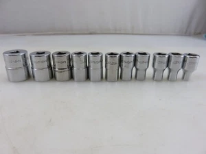 Snap-On SAE Shallow Socket Set 1/4"dr. 6pt TM 5/32"-9/16" 11pc - Picture 1 of 23