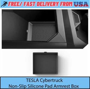 Tesla Cybertruck Center Console Silicone Mat Anti-Slip Waterproof Noise-Reducing - Picture 1 of 7