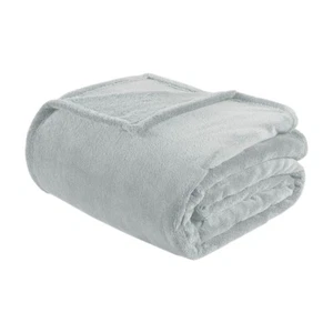 Intelligent Design Microlight Plush Oversized Blanket Full/Queen Gray - Picture 1 of 3