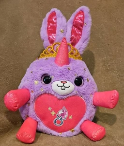 Zuru Rainbocorns Unicorn Rainbow Bunny 10" Inch Plush Stuffed Animal Purple Pink - Picture 1 of 6