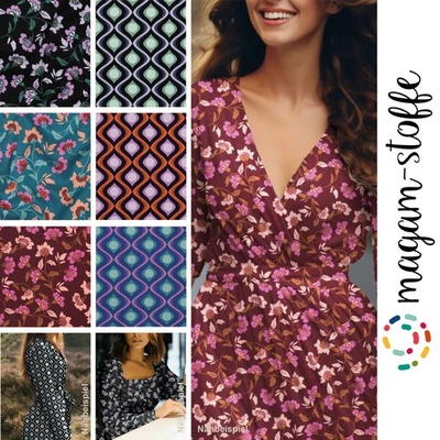 MAGAM-Stoffe "Abby" Mode Stoff aus Holland Viskose Meterware ab 50cm - Bild 1 von 4