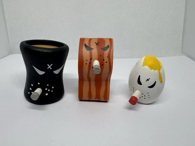 Kidrobot Frank Kozik Monger Farms Country Time Breakfast Lot Of 3 Vinyl Figures - Image 1 of 4