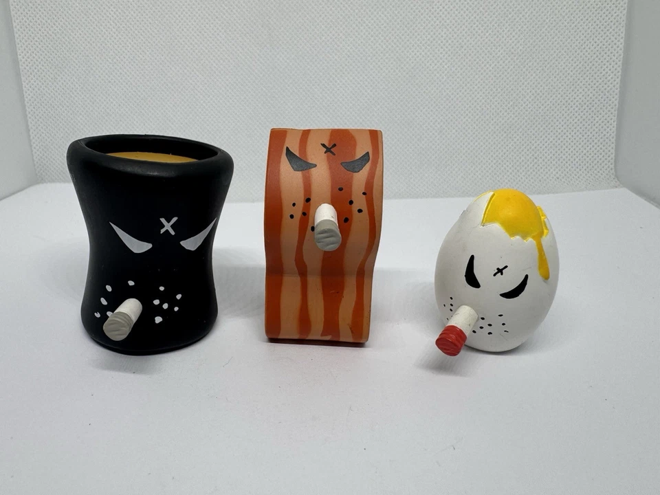 Kidrobot Frank Kozik Monger Farms Country Time Breakfast Lote de 3 figuras de vinilo Foto 1 de 4