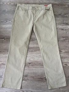 Jeans uomo Levis 514 taglio dritto 40x32 marrone elasticizzato twill nuovo - Foto 1 di 16