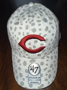 NEW Cincinnati Reds Women’s Adjustable 47 Clean Up Cheetah Print Hat - Picture 1 of 14