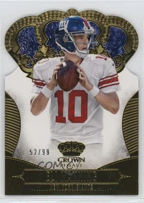 2013 Panini Crown Royale Gold Die-Cut Crown /99 Eli Manning #38 - Image 1 of 2