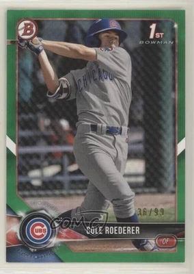 2018 Bowman Draft Green /99 Cole Roederer #BD-125 - Image 1 of 2