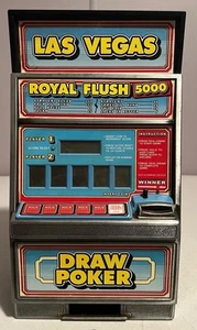 Radica Poker Machine Rare Model 1610 13.5 Inches Tall Two Players With Box - Picture 1 of 12