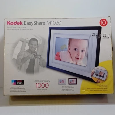 Kodak Easy Share M1020 10” Digital Picture Frame Music 1000 Photos New/ Open Box - Image 1 of 4