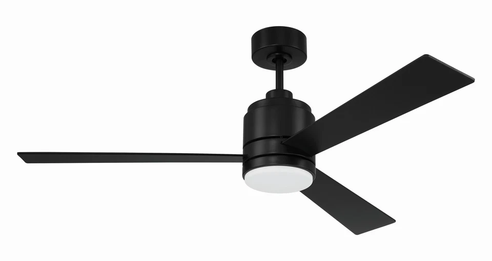 Flat Black 52"Ceiling Fan from the McCoy 3 Blade Collection - Image 1 of 1