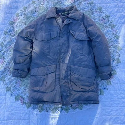 Vintage Field and Stream Gray Goose Down Puffer Jacket   Size: Medium - Image 1 of 4