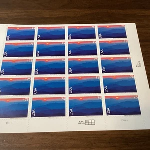 Scott#C140- Great Smoky Mountains Sheet of 20 Airmail Stamps - MNH-2006-US - Picture 1 of 3