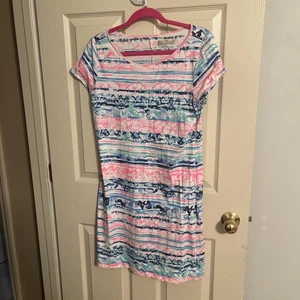 Lilly Pulitzer Marlowe Dress - A Wave From It All - Med - Picture 1 of 4