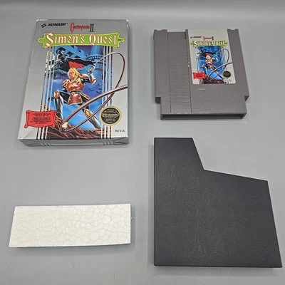 Castlevania II: Simons Quest (Nintendo Entertainment System 1988) NES No Manual  - Image 1 of 4