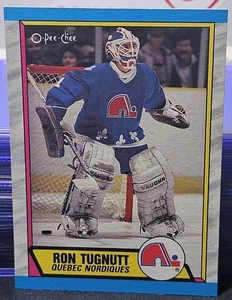 89-90 O-Pee-Chee Ron Tugnutt Rookie 🚨🚨🚨 Quebec Nordiques - Picture 1 of 2