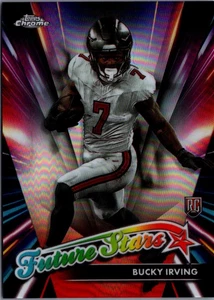 2024 Topps Chrome Future Stars Refractors #FS19 Bucky Irving RC Tampa Bay - Picture 1 of 2