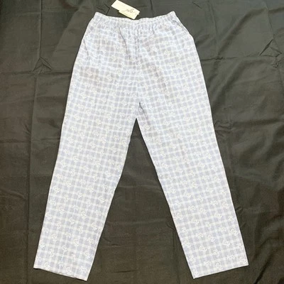 NUEVO CON ETIQUETAS GW Division of Graff Mujer Talla 14 Pantalones Floral Cintura Elástica Cuadros Foto 1 de 4