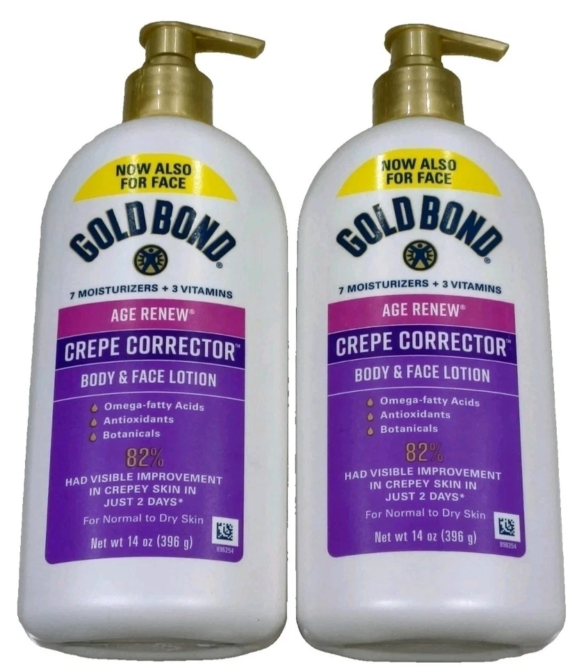 Gold Bond Age Renew Loción Corporal y Facial Ultimate Corrector de Crepé 14 OZ - PAQUETE DE 2 Foto 1 de 1