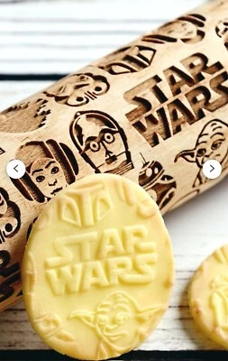 Star Wars-New edition- Large Embossing rolling pin-Cookies decorating roller - Image 1 of 2