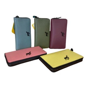 GABS PORTAFOGLI DONNA 3 SOFFIETTI PELLE CHIUSO da ZIP 12 credit card GMONEY37 BU - Imagen 1 de 21