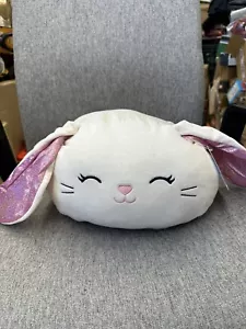 * Neu mit Etikett / unveröffentlicht Squishmallows "Bop" The Bunny stapelbar - weiß/rosa Glitzer - Bild 1 von 5
