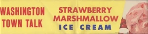 Washington Town Talk - Ice Cream Banner - Strawberry Marshmallow - 20" x 4" - Picture 1 of 1