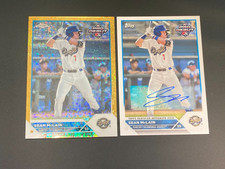 2023 Topps Pro Debut Prospect base auto Sean McLain & Gold Chrome Mini Diamond