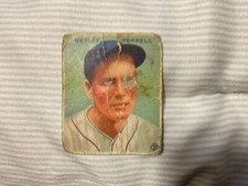 1933 Gowdy, Wesley Ferrell card number 218 Cleveland Indian‘s