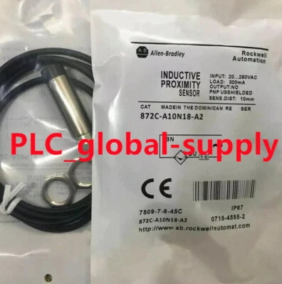 1PC NEW 872CA10N18A2 Allen-Bradley 872C-A10N18-A2 Proximity Switch Fast shipment - Image 1 of 4