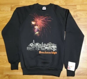 Vintage 90s Made In USA Breckenridge Crewneck Sweatshirt New With Tags Size S - Bild 1 von 6