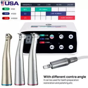 NSK Style Dental Brushless LED Electric Micro Motor/1:5 Increasing Handpiece UPS - Picture 1 of 72