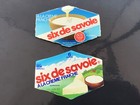 2 Etiquette Fromage Fondu cartonnee Six de Savoie à la Creme Fraîche 6 Portions
