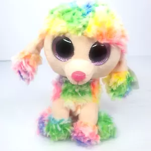 Ty Beanie Boos Rainbow the Dog 15 cm 6 inch with Tags - Picture 1 of 7