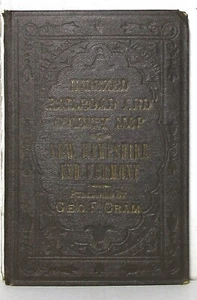1879 Cram's Rail Road & County Map of Vermont & New Hampshire - Picture 1 of 7