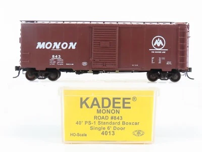 HO Scale Kadee 4013 MON Monon "Hoosier Line" 40' PS-1 Box Car #843 - Image 1 of 4