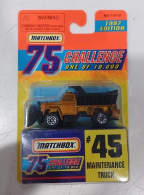 Грузовик для технического обслуживания Matchbox 1997 Edition 75 Challenge Gold #45 - Изображение 1 из 2