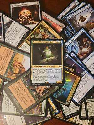 Custom EDH Commander Deck MtG Magic Gathering Elrond Master Healing Scry +1 UG - Image 1 of 4