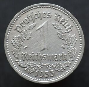1 Reichsmark 1933 A - Germany Third Reich KM# 78 coin - "#583"