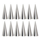 18Pcs Stainless Steel Cone Cannoli Tubes Baking Roll Molds Home Baking Tool