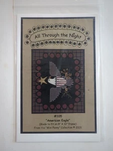 All Through The Night Quilt Pattern AMERICAN EAGLE 105 8"x10" Mini Penny Coll - Picture 1 of 2