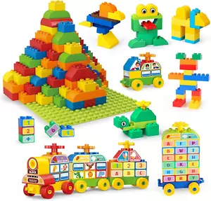 Building Blocks for Toddlers 2-4 Years, Big Classic Building Bricks with a Basep - Picture 1 of 12