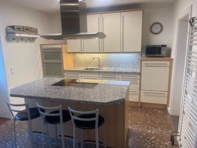 Nolte Küche mit Kochinsel, gebraucht, Granit, alle E-Geräte, Selbstabbau - Bild 1 von 4