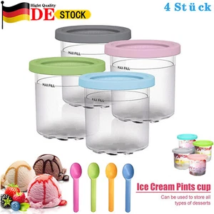 4 Stk Behälter für Ninja CREAMi Ice Cream Maker Eismaschine NC299AM C300s Serien - Bild 1 von 17
